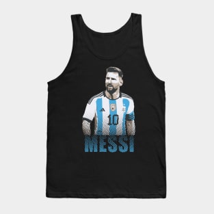 Messi Tribute - Lionel Soccer Player Goat Messi - Ronaldo Soccer Mbappe Messi Argentina Maradona Michael Jordan Inter Miami Ronaldinho Argentina Cristiano Ronaldo - 10 - Barcelona vs real Madrid - World Cup - Mundial de Futbol Tank Top